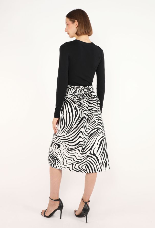 Céline Zebra Print Wrap Skirt, 2016 - 4