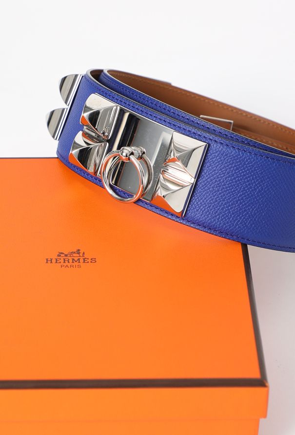 Hermès 'Collier de Chien' Togo Belt, 2011 - 5