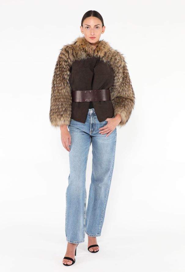 Fendi '90s Fox Fur Belted Bolero - 2