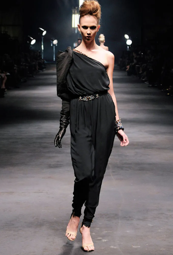 S/S 2010 One-Shoulder Johdpur Jumpsuit | Authentic & Vintage