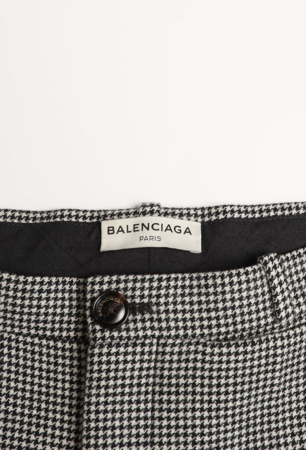 Balenciaga 2016 Cropped Houndstooth Trousers - 5 Balenciaga 2016 Cropped Houndstooth Trousers - 5