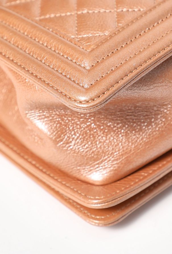 Chanel Rose Gold Medium Boy Bag - 9 Chanel Rose Gold Medium Boy Bag - 9