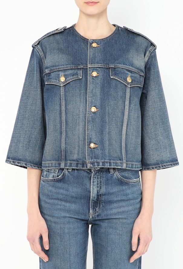 Céline 2021 Denim Triomphe Jacket - 2 Céline 2021 Denim Triomphe Jacket - 2