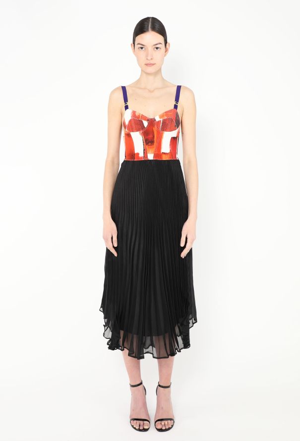Céline S/S 2014 Brushstroke Bustier Dress - 1