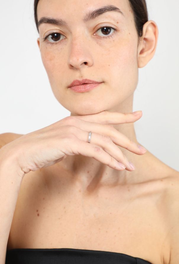 Chopard 18k White Gold Ice Cube Ring - 2 Chopard 18k White Gold Ice Cube Ring - 2