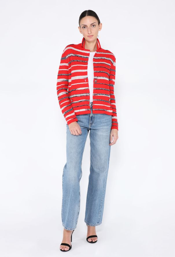 Chanel S/S 2020 Cashmere Striped Cardigan - 5