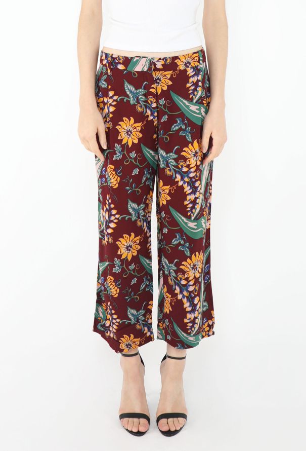 Prada Resort 2014 Tropical Print Pants - 2