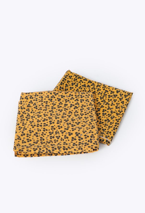 Hermès Vintage 'Les Léopards' 4-piece Placemat & Napkin Set - 4