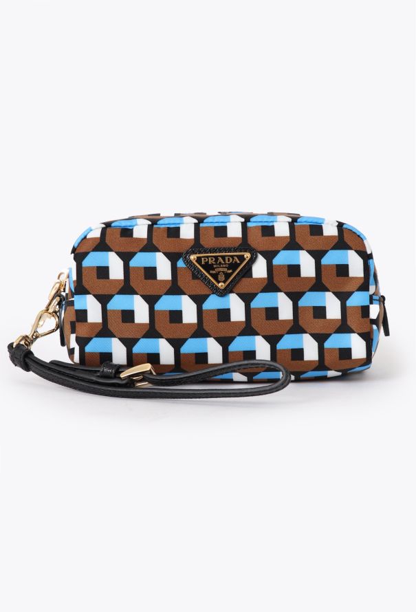 Prada Blue Re-Nylon Clutch - 1