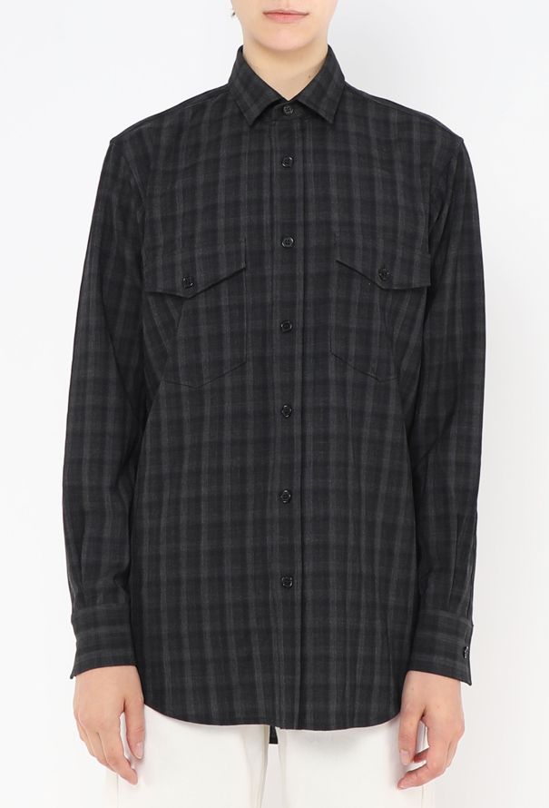 Saint Laurent 2014 Plaid Flannel Shirt - 1