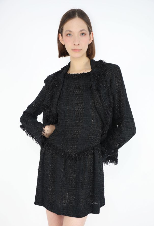 Chanel 2007 Iridescent Tweed Dress - 3