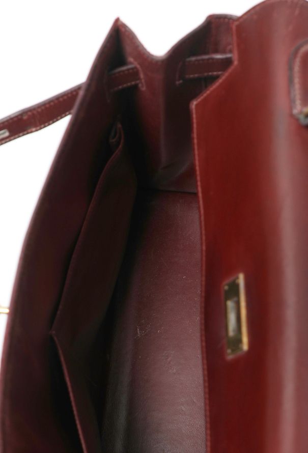 Hermès Vintage 1954 Rouge H Box Kelly Sellier 32 - 14