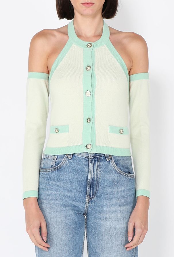 Chanel Cashmere 'CC' Halter Set, S/S 2023 - 1