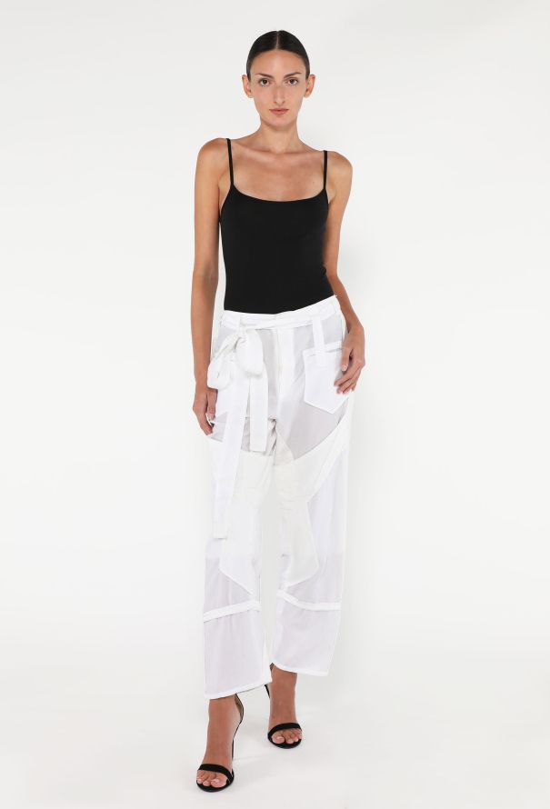 Balenciaga ICONIC S/S 2002 Belted Cargo Pants - 4