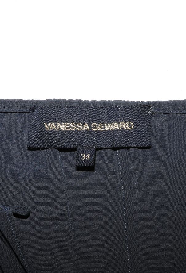 Vanessa Seward Silk Belted Sheath Dress - 7