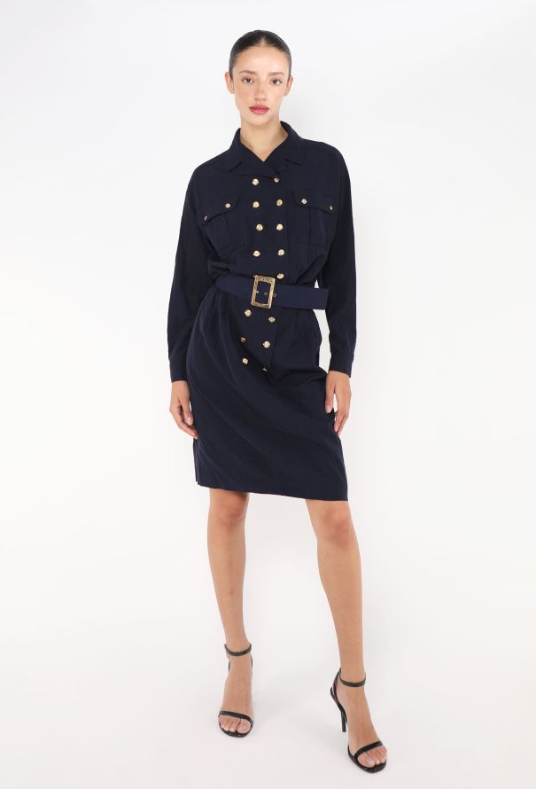Chanel S/S 1989 Double-Breasted 'CC' Dress - 1