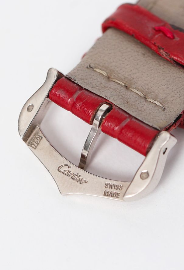 Cartier 18K White Gold Tank Louis GM Watch - 7