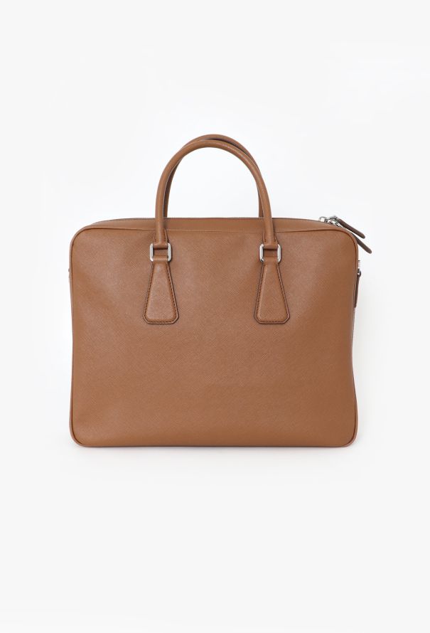 Prada Cannella Saffiano Briefcase - 4