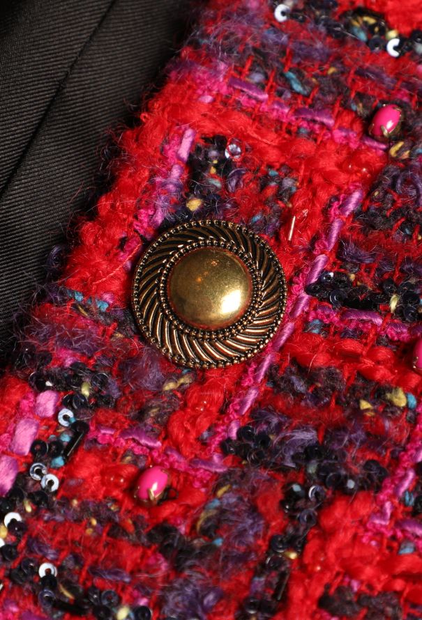 Saint Laurent F/W 2021 Embellished Tweed Jacket - 9