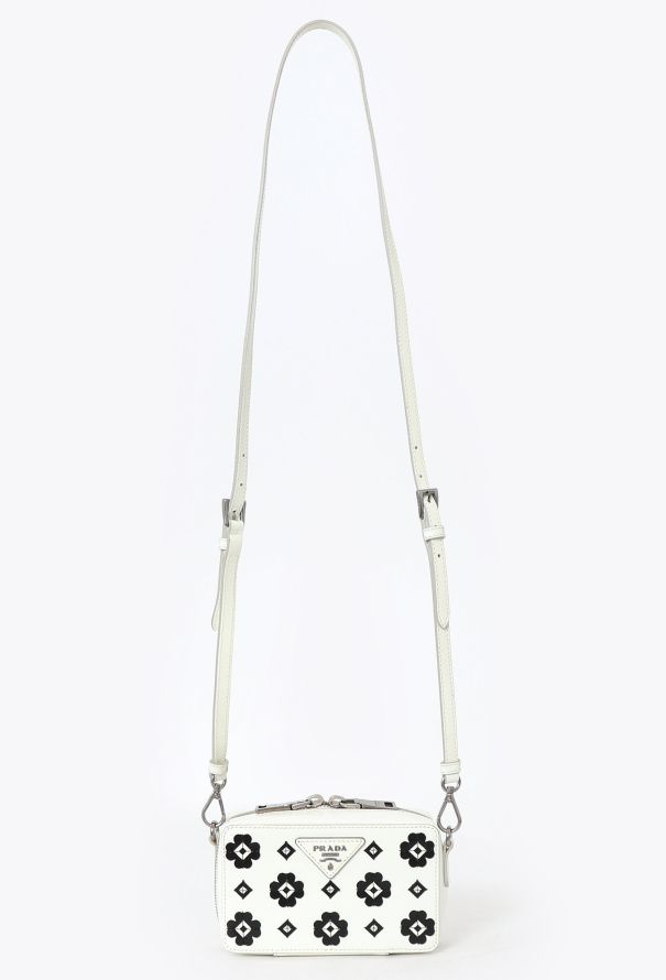 Prada Spazzolato Flowers Camera Bag - 1