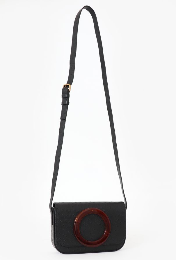 Saint Laurent 2017 Black Ostrich Eddie Shoulder bag - 2