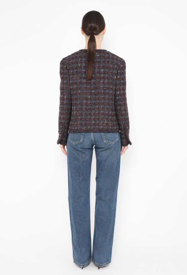 Chanel 1994 Houndstooth Tweed Skirt Ensemble - 6