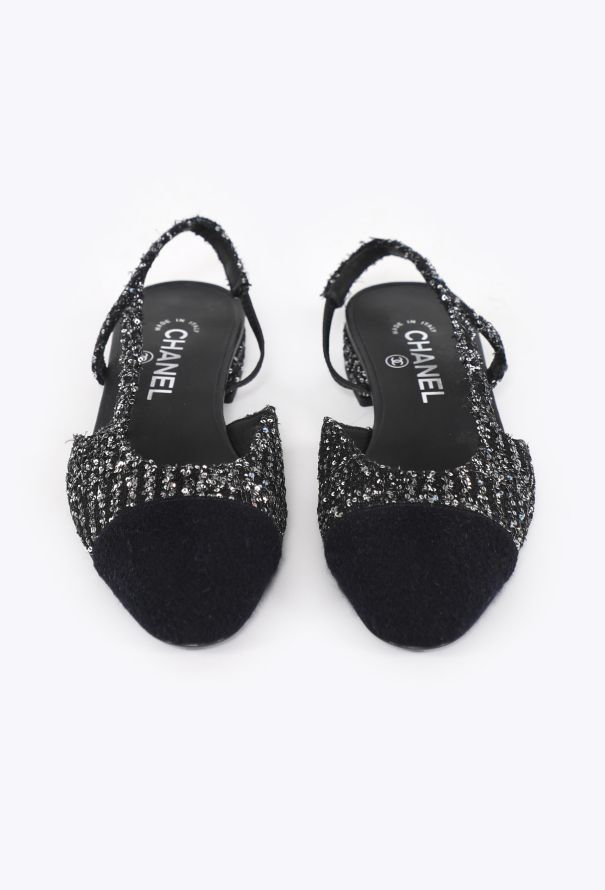 Chanel Sequin Embellished Slingbacks, 2020 - 2