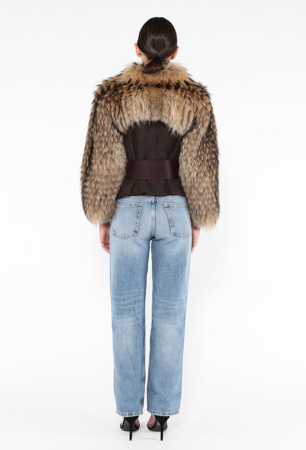 Fendi '90s Fox Fur Belted Bolero - 4