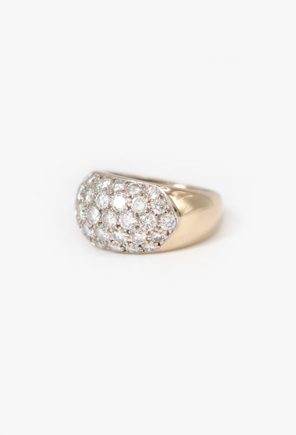 Vintage Fine Jewelry 18k Gold & 1.5 Carats Diamond Band Ring - 3 Vintage Fine Jewelry 18k Gold & 1.5 Carats Diamond Band Ring - 3