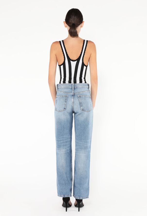 Alaïa Collector S/S 1992 Striped Bodysuit - 5