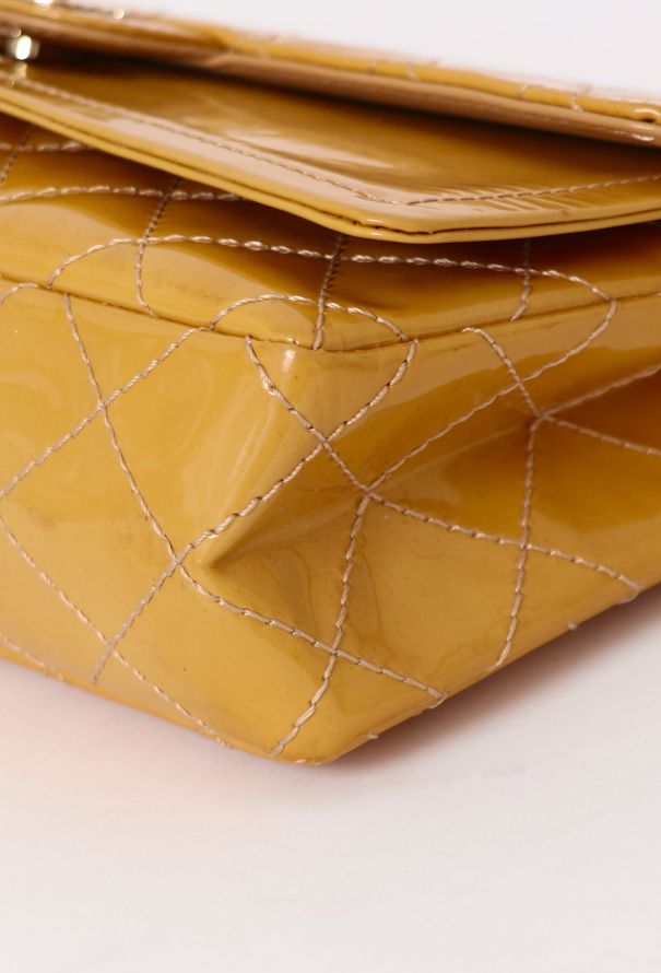 Chanel Yellow Patent Double Flap Bag - 11 Chanel Yellow Patent Double Flap Bag - 11