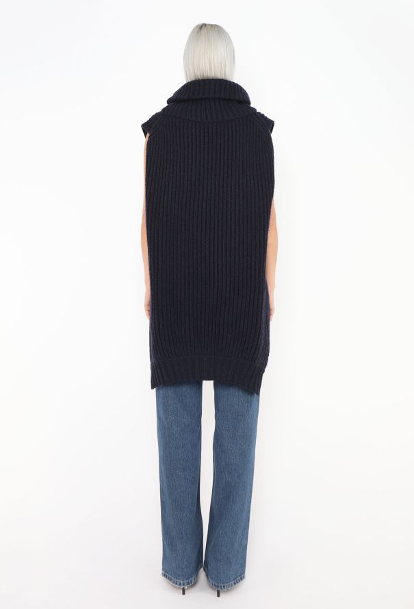 Céline F/W 2010 Ribbed Turtleneck Vest - 6 Céline F/W 2010 Ribbed Turtleneck Vest - 6