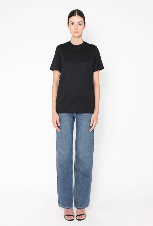 Prada Lace-Up Cotton T-Shirt, 2022 - 3