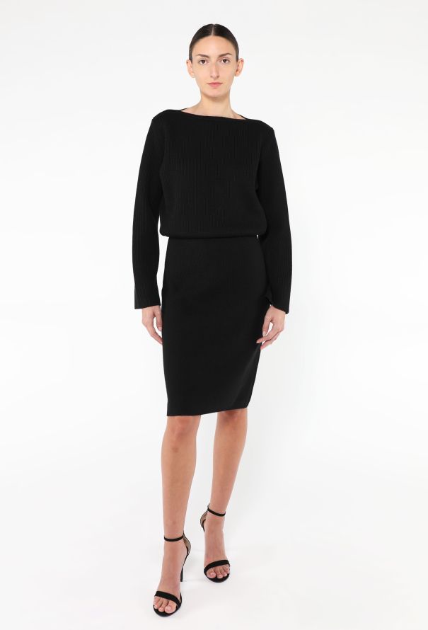 Alaïa Ribbed Knit Sweater Dress - 3 Alaïa Ribbed Knit Sweater Dress - 3