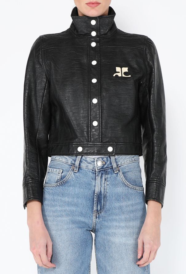 Courrèges '90s Mod Vinyl Jacket - 1