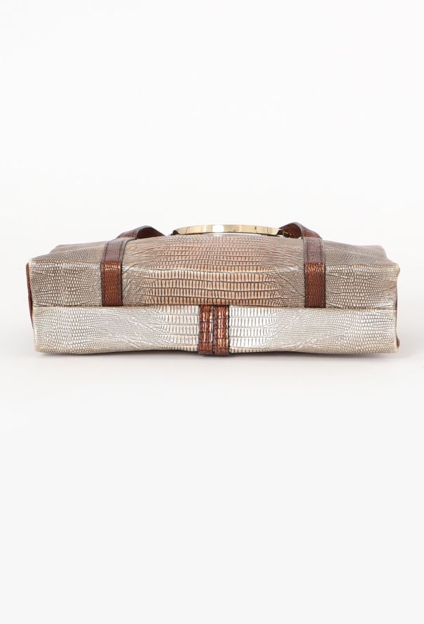 Escada Lizard Embossed Clutch - 6 Escada Lizard Embossed Clutch - 6
