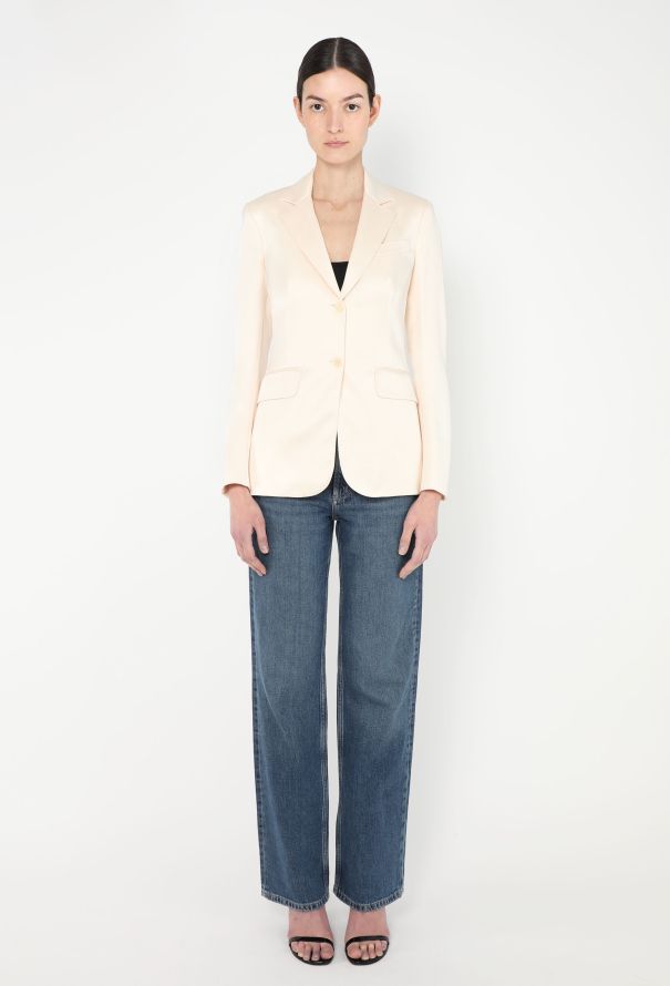 Loro Piana 2024 Tailored Silk Blazer - 2 Loro Piana 2024 Tailored Silk Blazer - 2