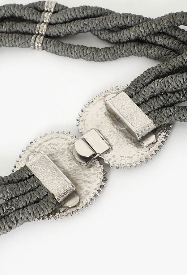 Saint Laurent Collector F/W 1978 Cabochon Cord Belt - 5