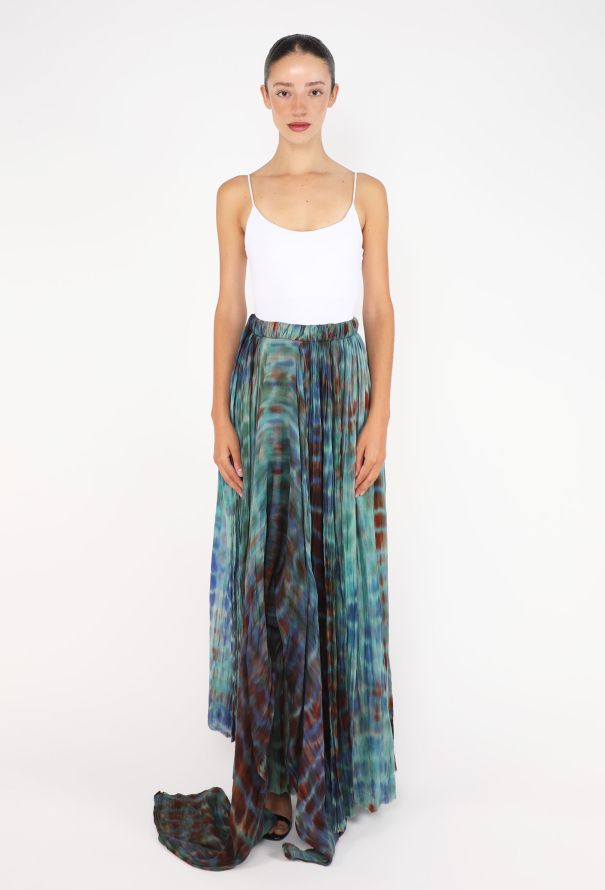 Romeo Gigli Tie-Dye Asymmetrical Skirt, 1990s - 3