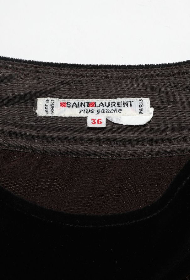 Saint Laurent F/W 1986 Embossed Velvet Ensemble - 10