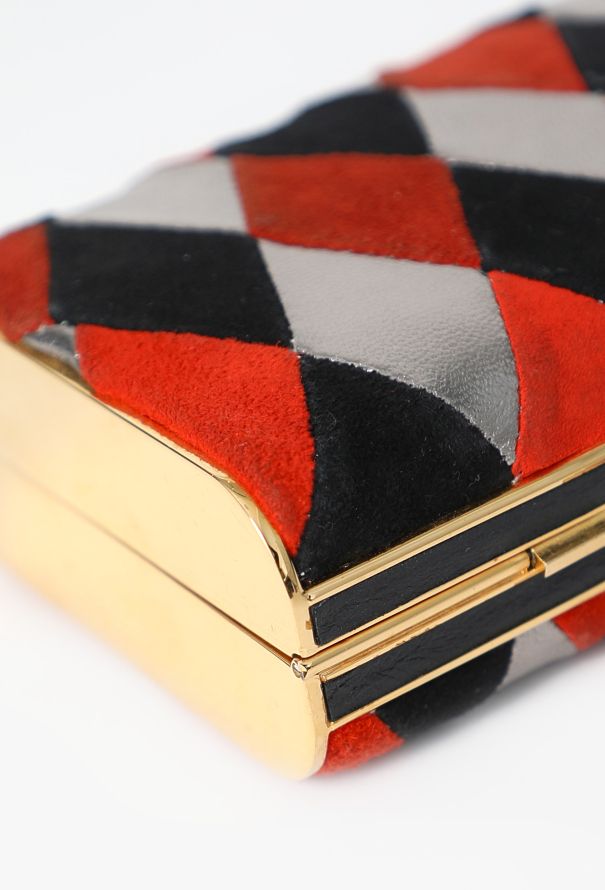 Miu Miu 2008 Harlequin Minaudière Clutch - 8