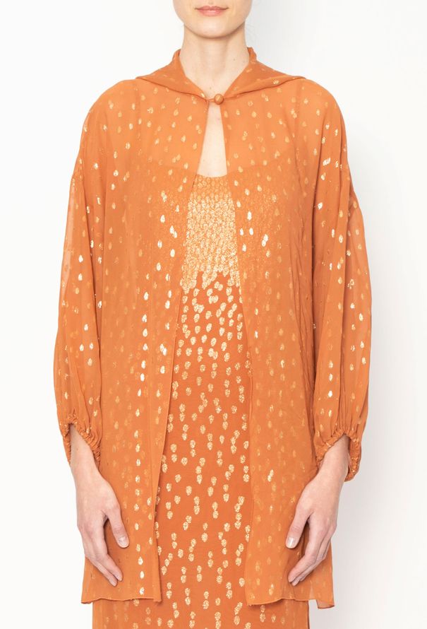 Christian Dior COLLECTOR 1976 Lamé Georgette Ensemble - 5