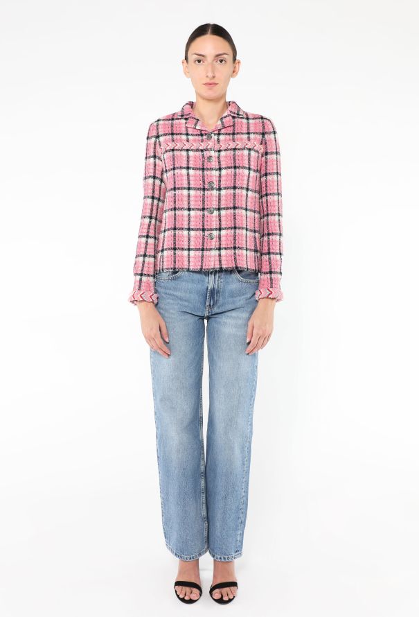 Chanel S/S 2024 Braided Trim Tweed Jacket - 4