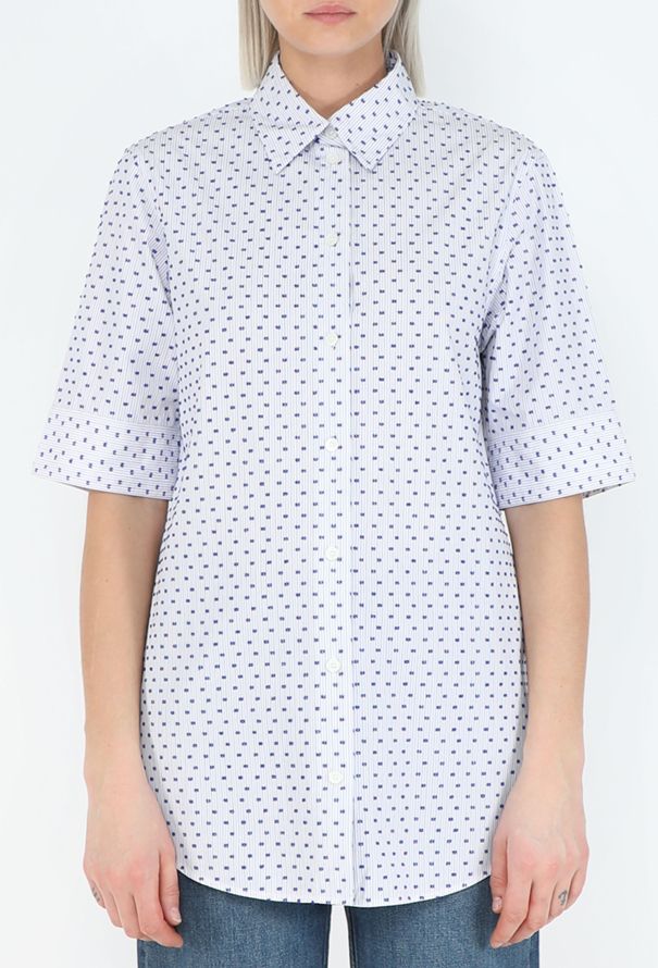 Céline Embroidered Pinstripe Shirt - 1