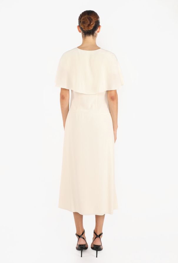 Prada Pleated Crêpe Lavallière Dress, 2024 - 5