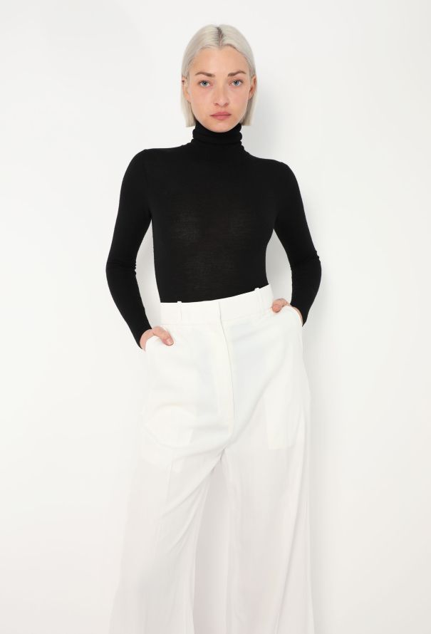 Céline S/S 2010 Wide-Leg Silk Trousers - 3 Céline S/S 2010 Wide-Leg Silk Trousers - 3