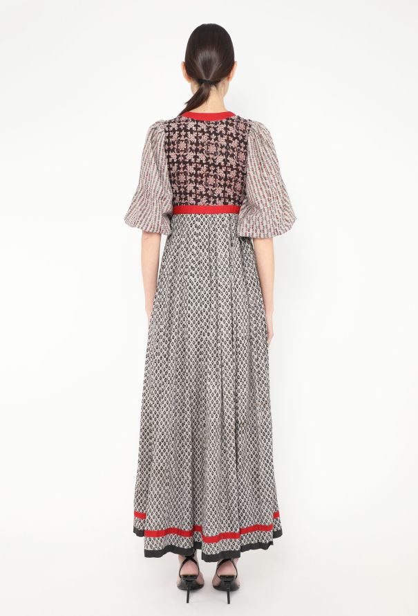 World Treasures Vintage Block Print Floral Dress - 4