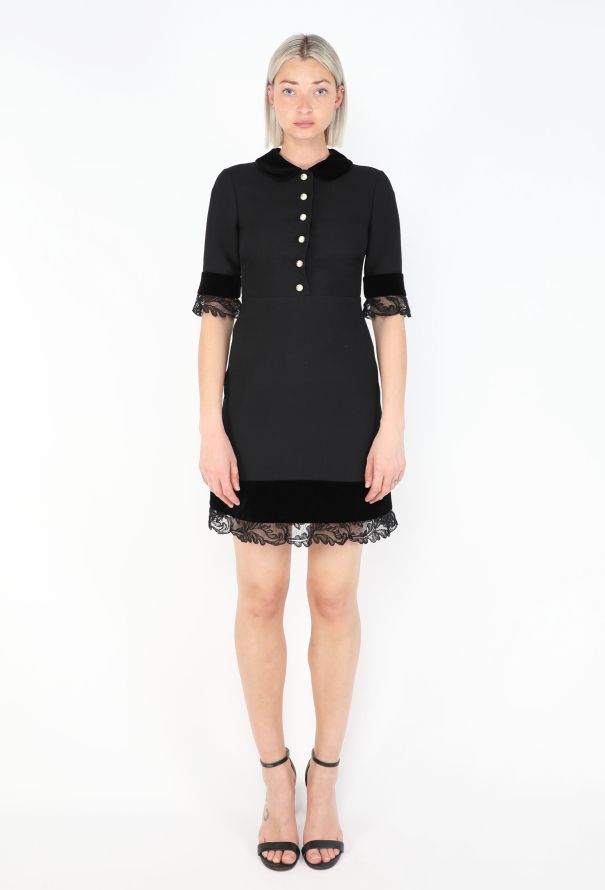Gucci Silk Lace Trim Dress - 4