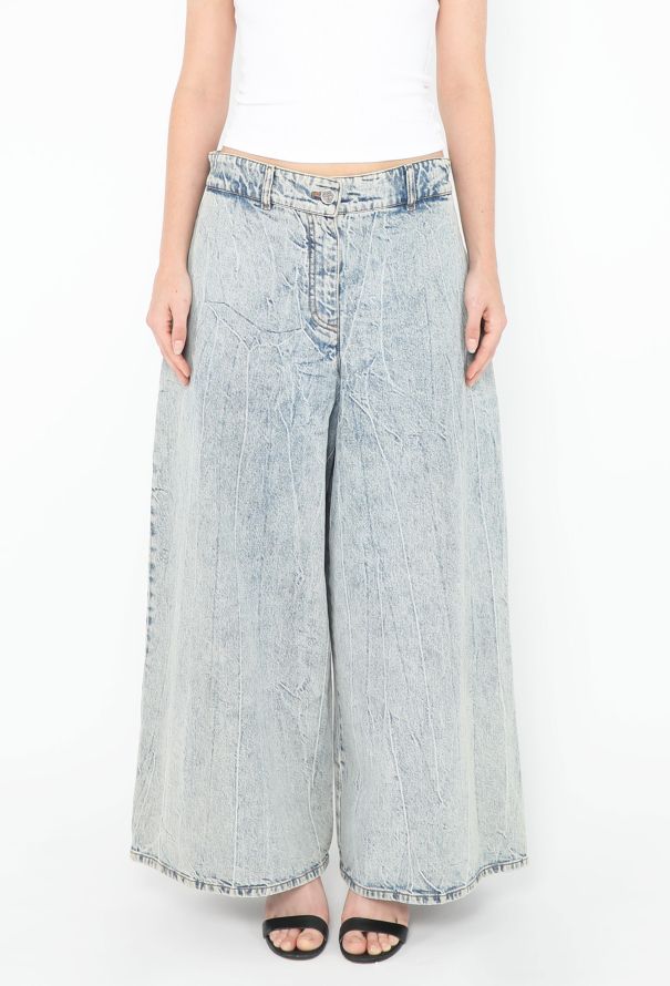 Chanel 2019 Washed Wide-Leg Jeans - 2
