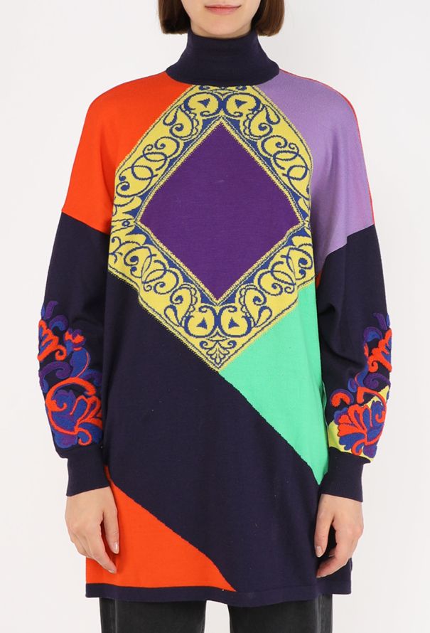 Gianni Versace Baroque Intarsia Sweater, 1989 - 3